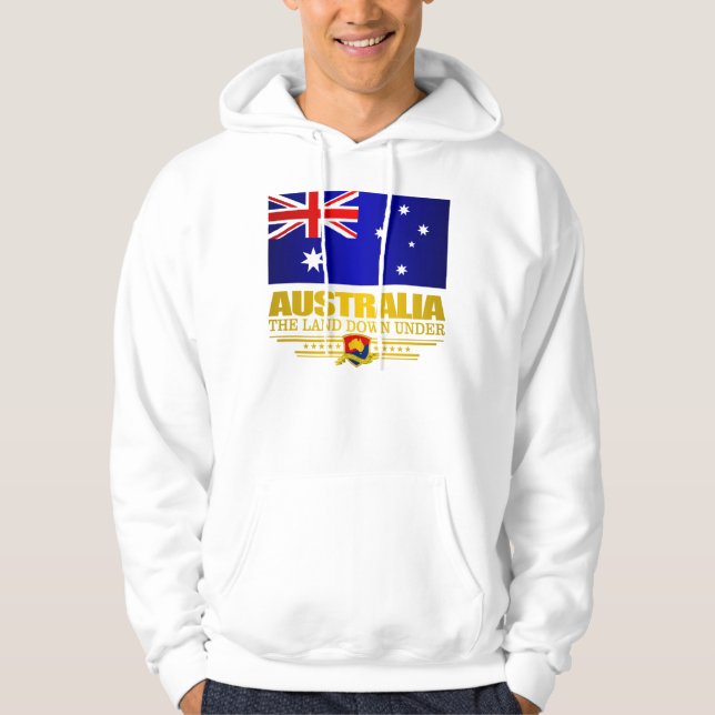 Australia Flag 3 Hoodie (Front)