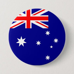 Australia Flag 3 Inch Round Button