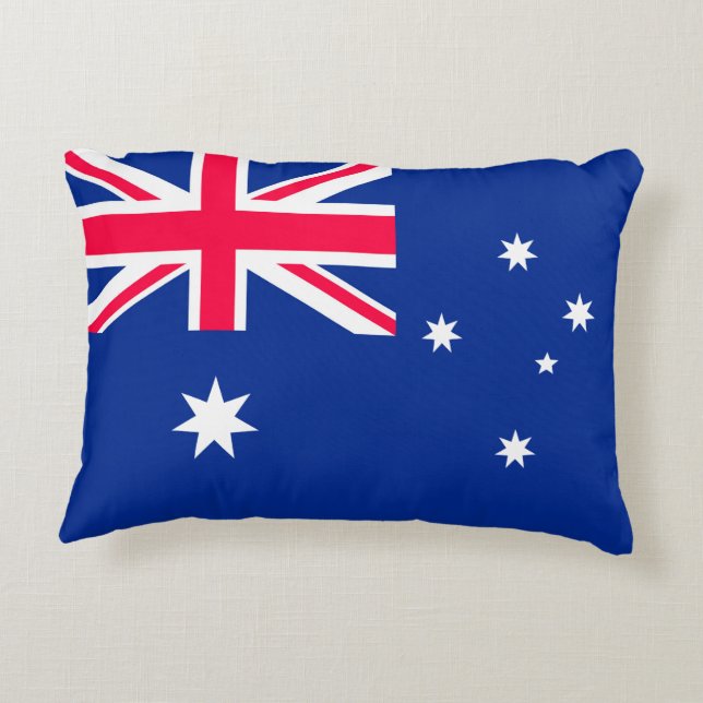 Australia Flag Accent Pillow (Back)