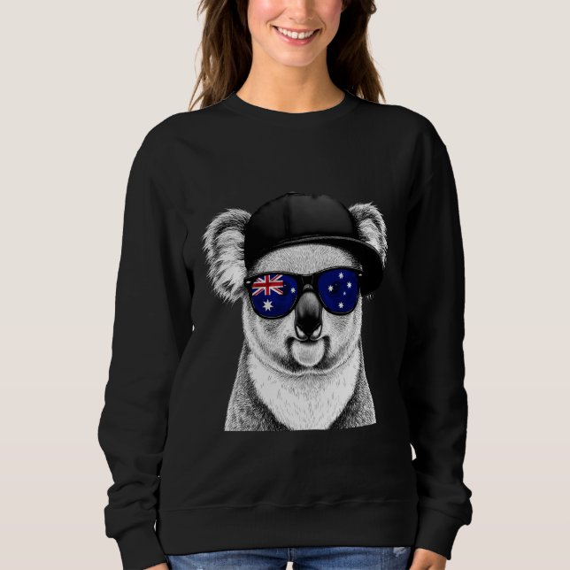 Australia Flag Australian Koala 2 Sweatshirt (Front)