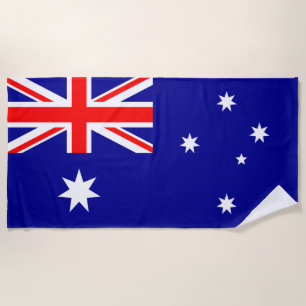 Australia flag beach towel
