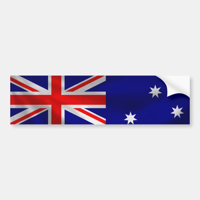 Australia Flag Bumper Sticker (Front)