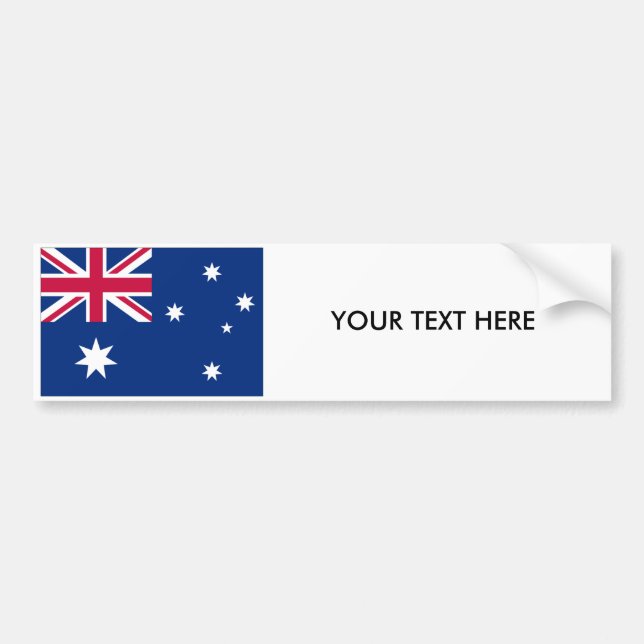 AUSTRALIA FLAG Bumper Sticker (Front)