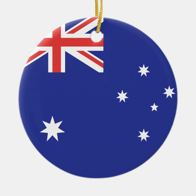 Australia Flag Ceramic Ornament (Front)
