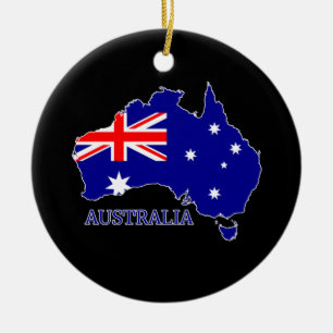 Australia Flag Ceramic Ornament