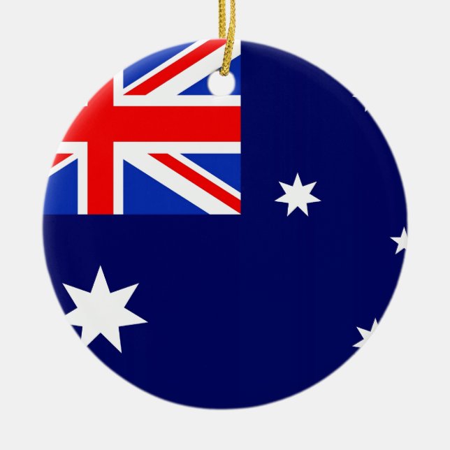 Australia Flag Ceramic Ornament (Front)