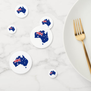 Australia flag confetti