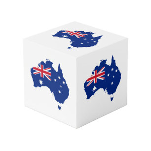 Australia flag cube