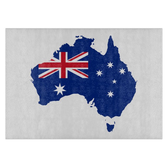 Australia flag cutting board (Front)
