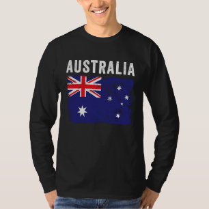 Australia Flag Distressed Men Women Kids Austral T-Shirt