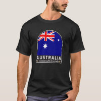 Australia Flag Emblem Distressed Vintage
