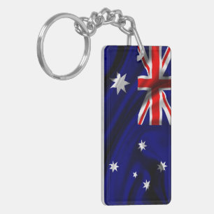 Australia Flag Fabric Keychain