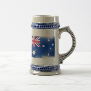 Australia Flag Fadeout Beer Stein