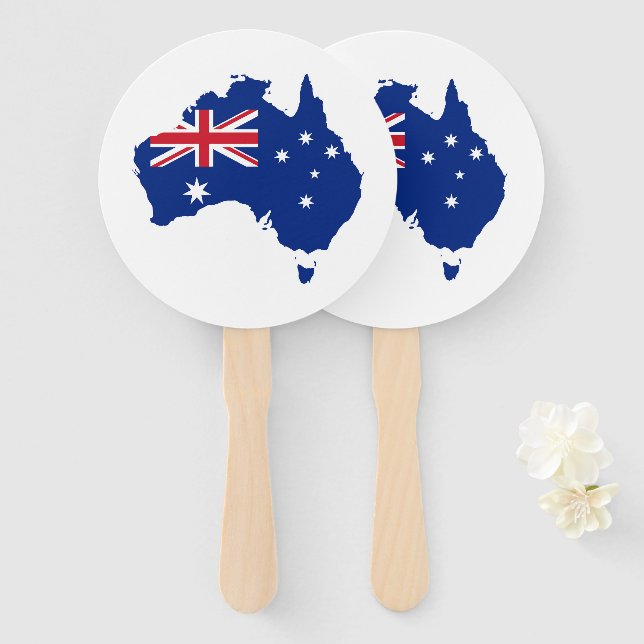 Australia flag hand fan (Front and Back)