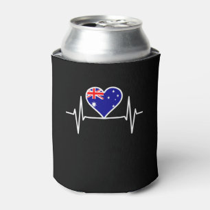 Australia Flag Heartbeat Can Cooler