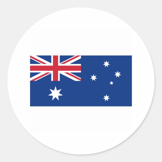Australia FLAG International Classic Round Sticker (Front)