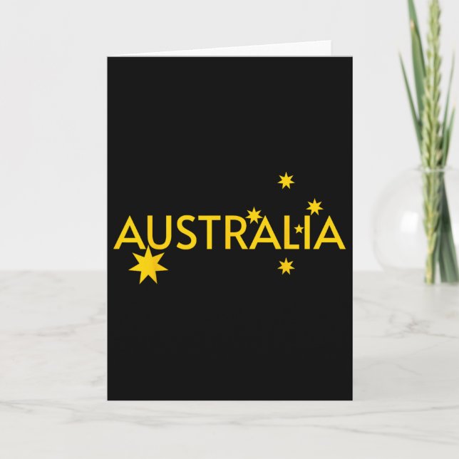 Australia Flag Jersey  Card (Front)