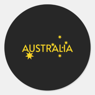 Australia Flag Jersey  Classic Round Sticker