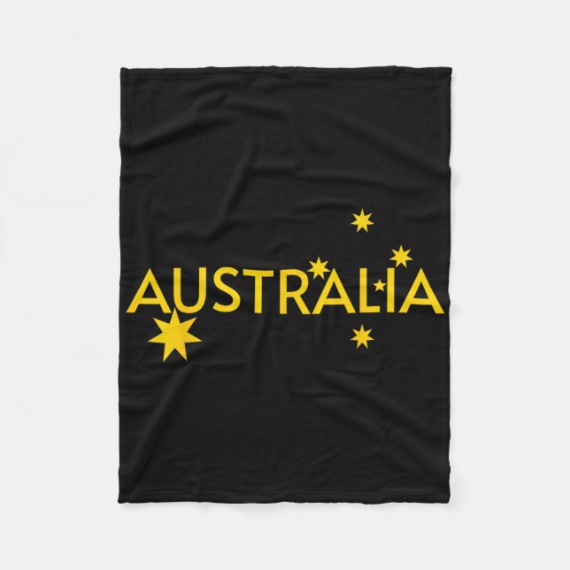Australia Flag Jersey  Fleece Blanket (Front)