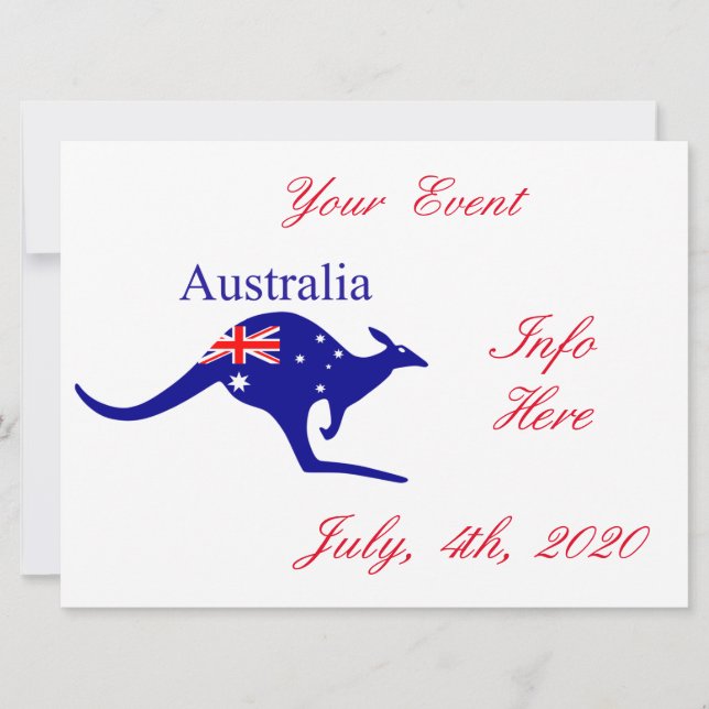 Australia Flag Kangaroo Thunder_Cove (Front)