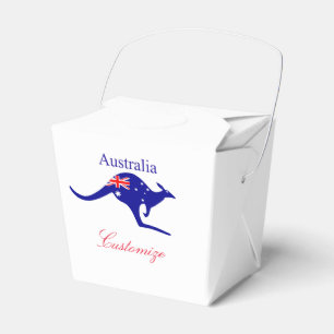 Australia Flag Kangaroo Thunder_Cove Favor Box