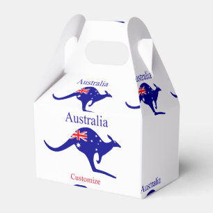 Australia Flag Kangaroo Thunder_Cove Favor Box