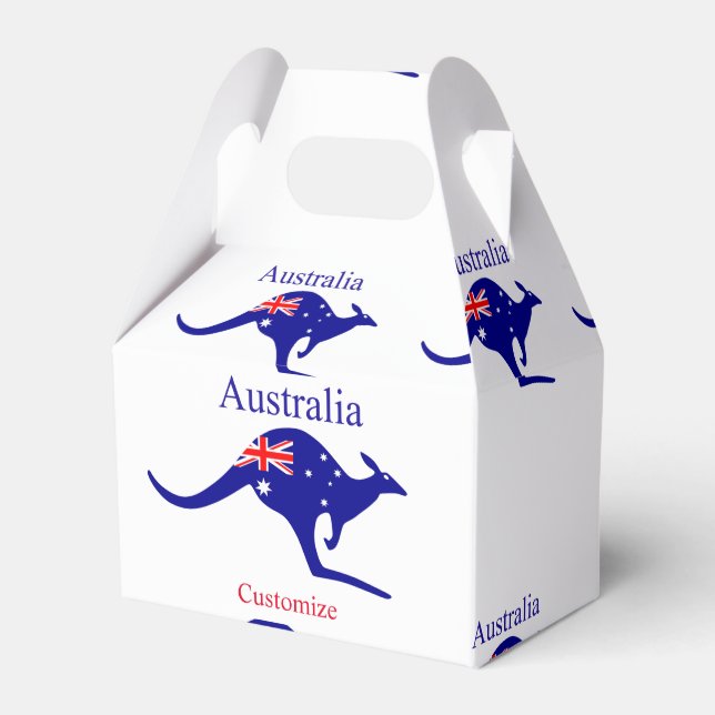 Australia Flag Kangaroo Thunder_Cove Favor Box (Front Side)
