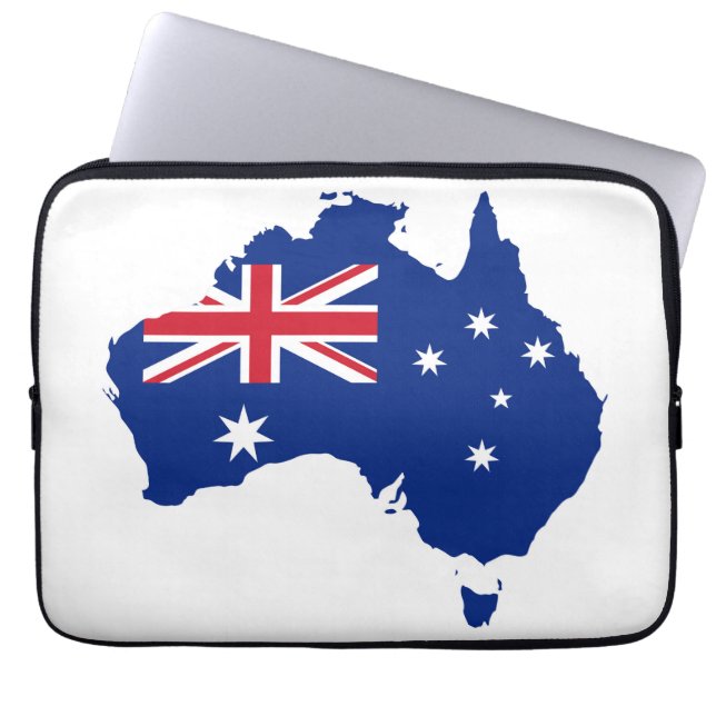 Australia flag laptop sleeve (Front)