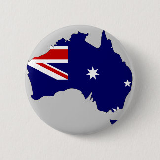 Australia flag map 2 inch round button