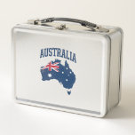 Australia Flag Map Vintage Distressed Graphic_1 Metal Lunch Box<br><div class="desc">Australia Flag Map Vintage Distressed Graphic_1</div>
