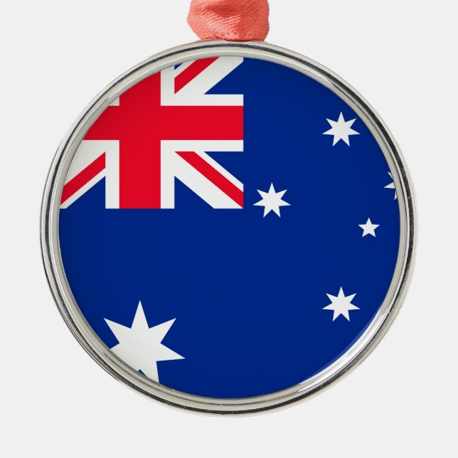 Australia Flag Metal Ornament (Front)