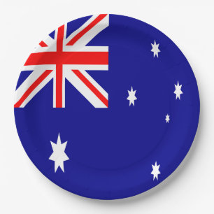 Australia Flag Paper Plate