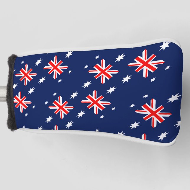 Australia flag pattern golf head cover (Front)