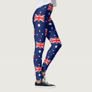 Australia flag pattern leggings