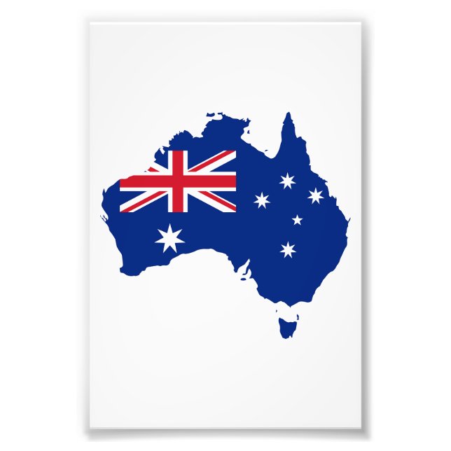 Australia flag photo print (Front)