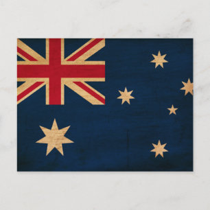 Australia Flag Postcard