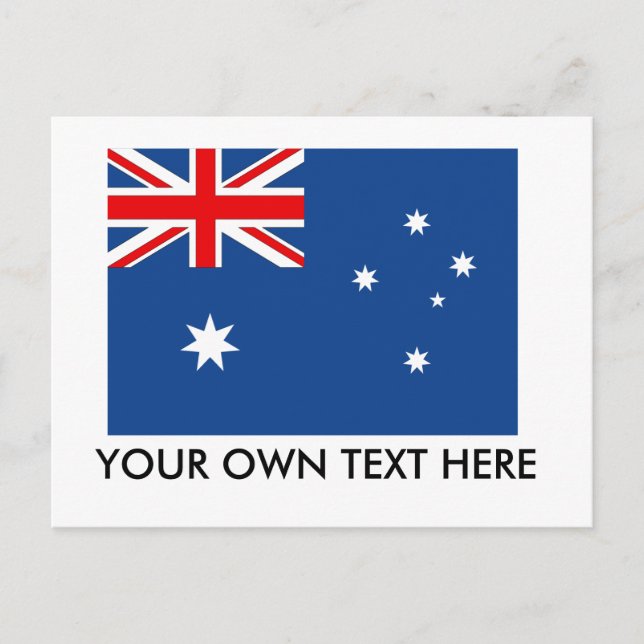Australia Flag Postcard (Front)