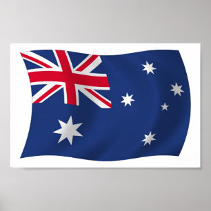 Australia Flag Poster Print