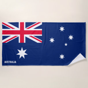 Australia Flag Splendid Patriotic Beach Towel