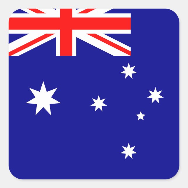 Australia Flag Square Sticker (Front)
