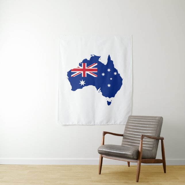 Australia flag tapestry (In Situ)