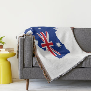 Australia flag throw blanket