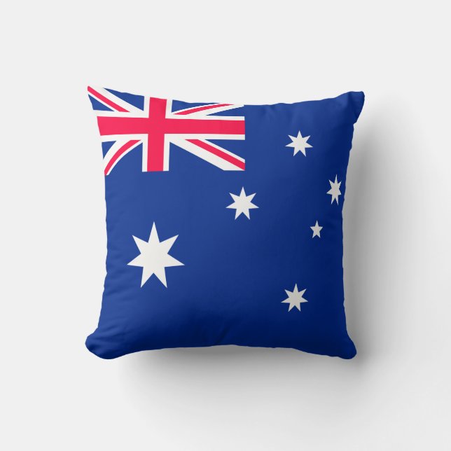 Australia Flag Throw Pillow (Front)