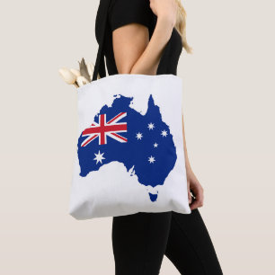 Australia flag tote bag