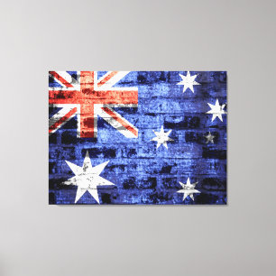 Australia Flag Vintage Canvas Print