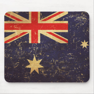 Australia Flag Vintage Design Mouse Pad