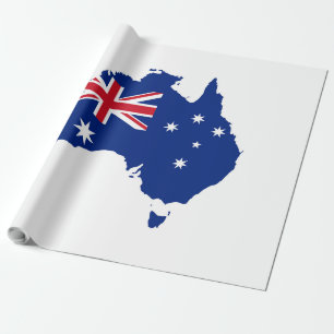 Australia flag wrapping paper