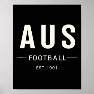 Australia Football Est. 1901 Heritage Soccer Fan T Poster