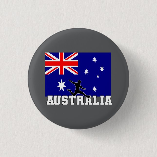 Australia Football Soccer Australia National Team 1 Inch Round Button (Front)