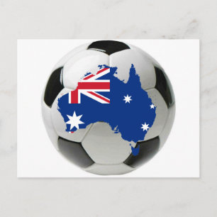 Australia football soccer postcard